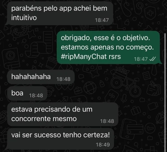 Depoimento de usuário do Breeze