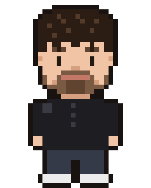 Allan em pixel art